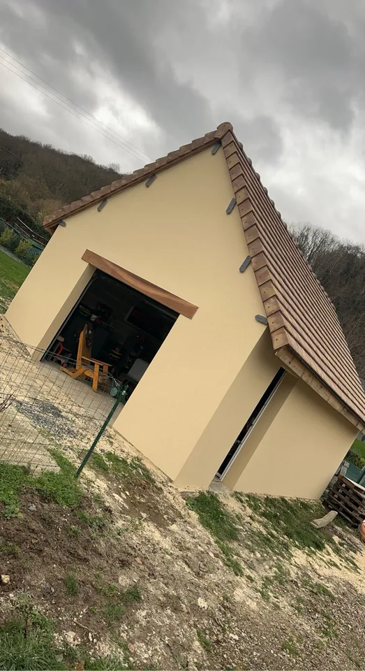 Une finition ton pierre